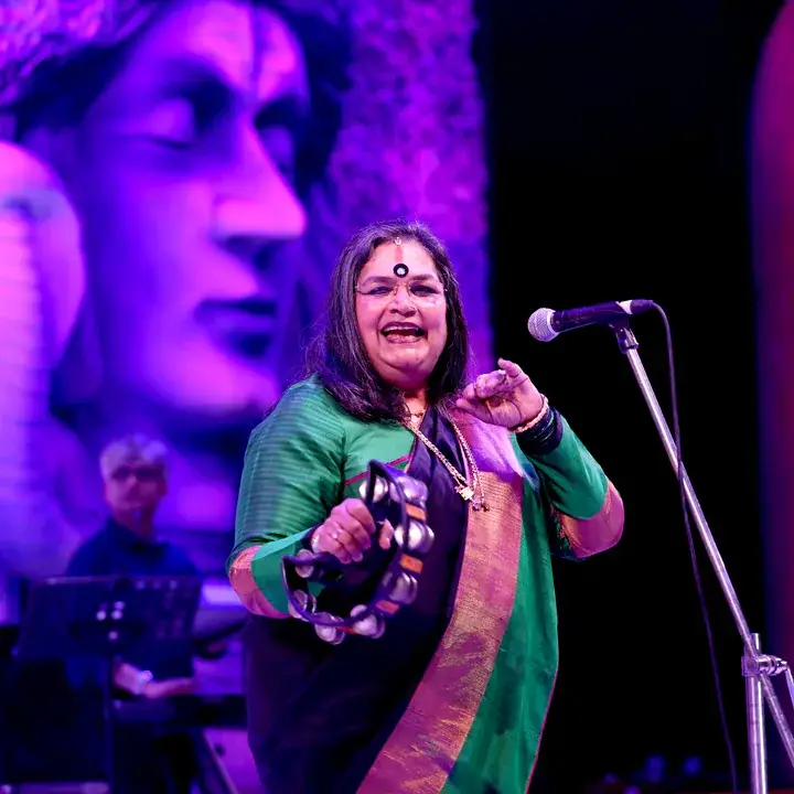 Usha Uthup performing live
